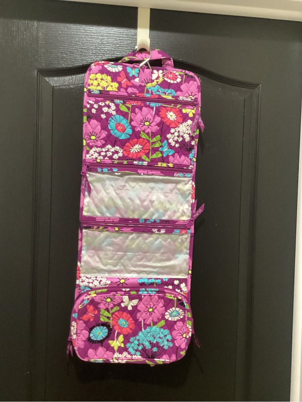 NWOT Vera Bradley Flutterby Quilted Hanging Travel Organizer - Pink